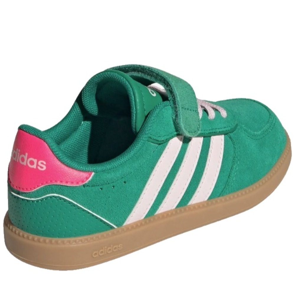Children Unisex Shoes Adidas Kids Breaknet Sleek ELC JQ1802 Green/Pink Size 3Y - Picture 2 of 11